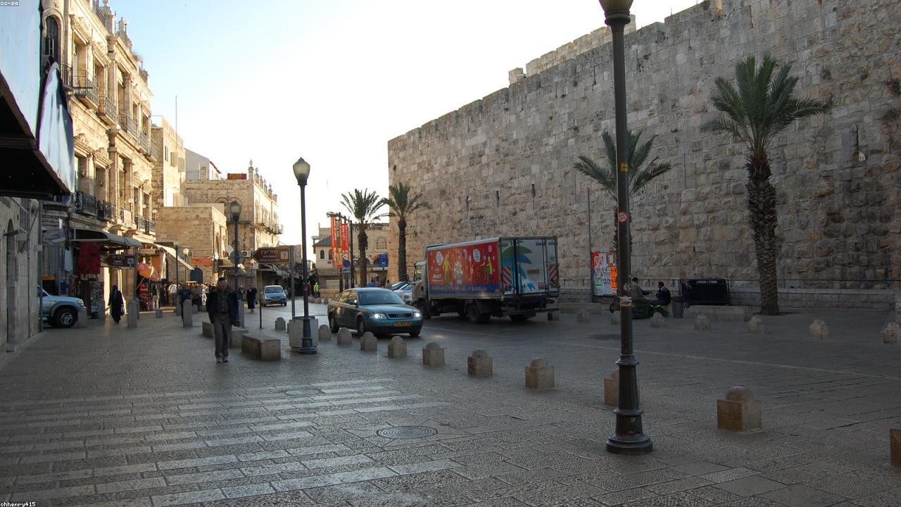 Pale Jerusalem stone in late afternoon over the Old City rooftops.